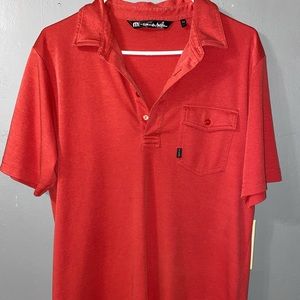 Travis Mathew red polo